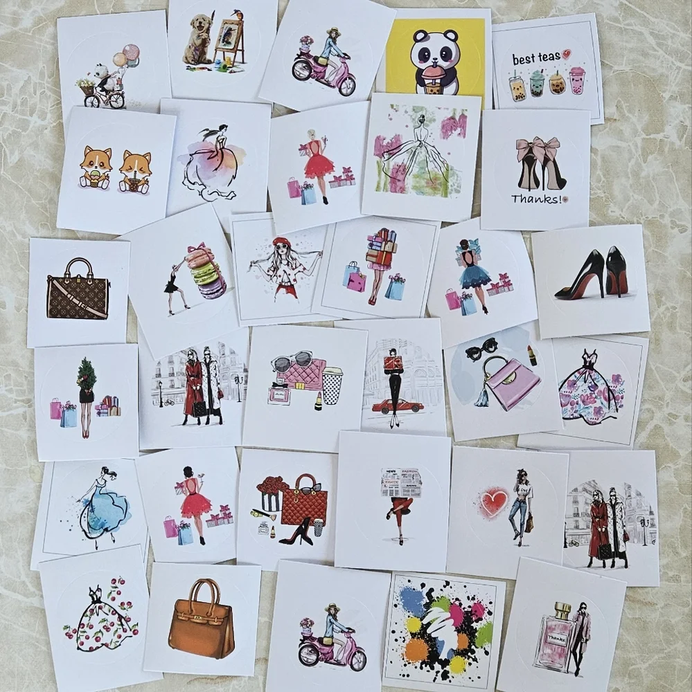 NWT Fashion Sticker Seals Fashion Girl Scrapbook Stickers Fashion Shoes Stickers